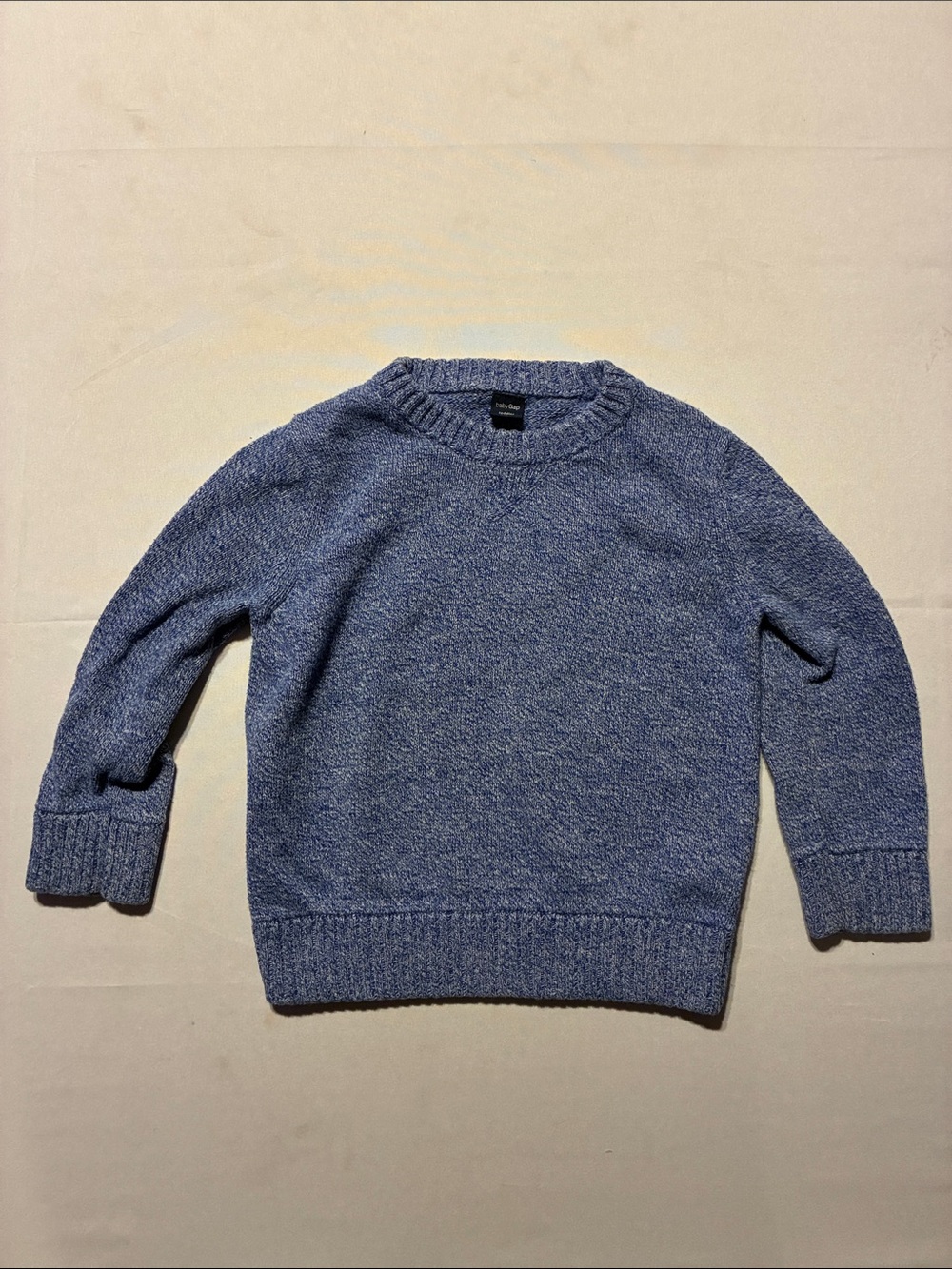 GAP Blue Heathered Crewneck Sweater